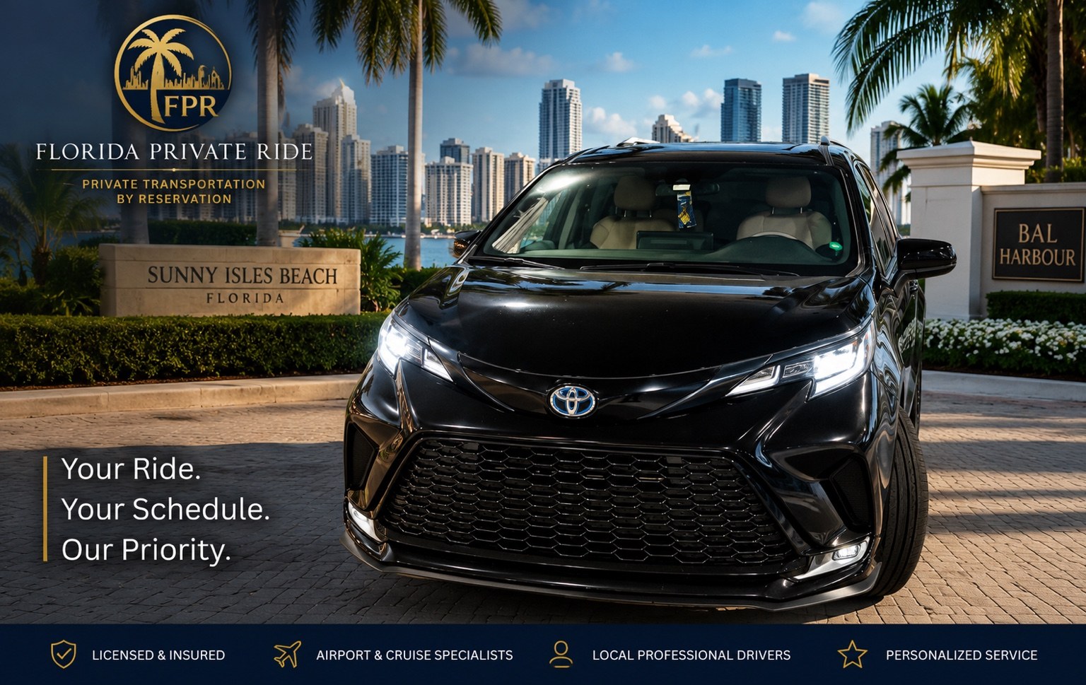 Florida Private Ride Toyota Sienna